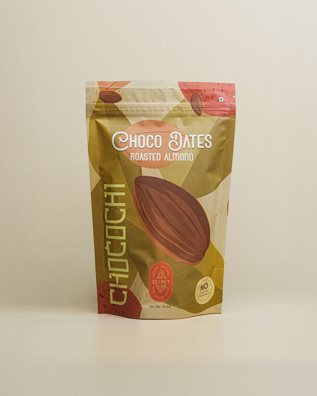 Choco dates roasted almond Pack of 10