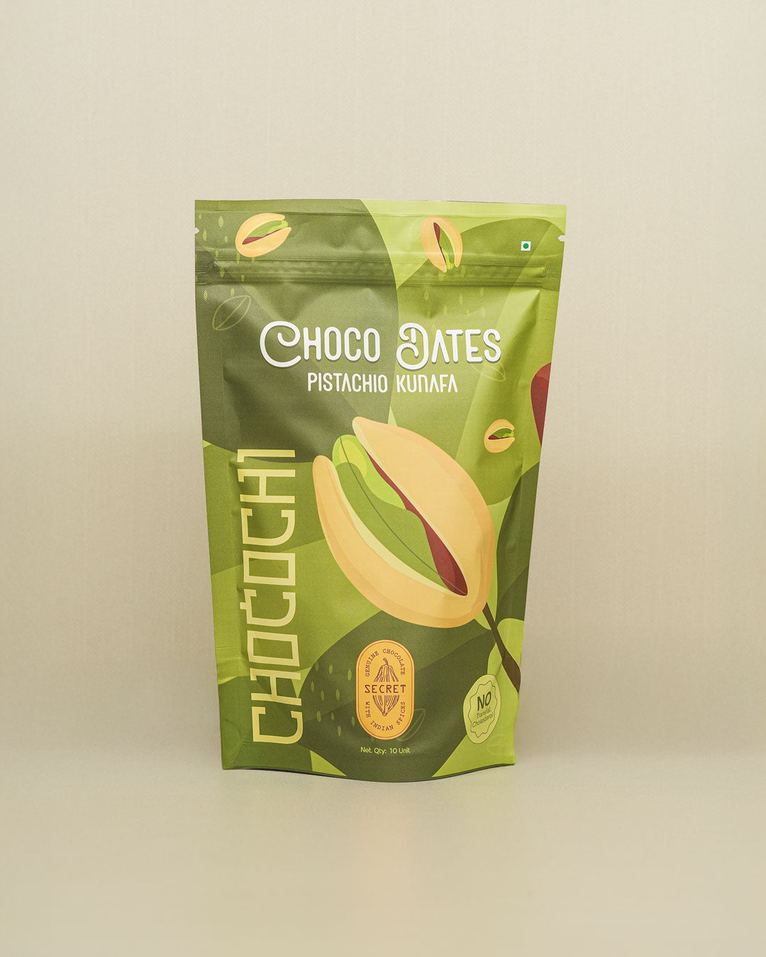 Choco dates pistachio kunafa Pack of 10