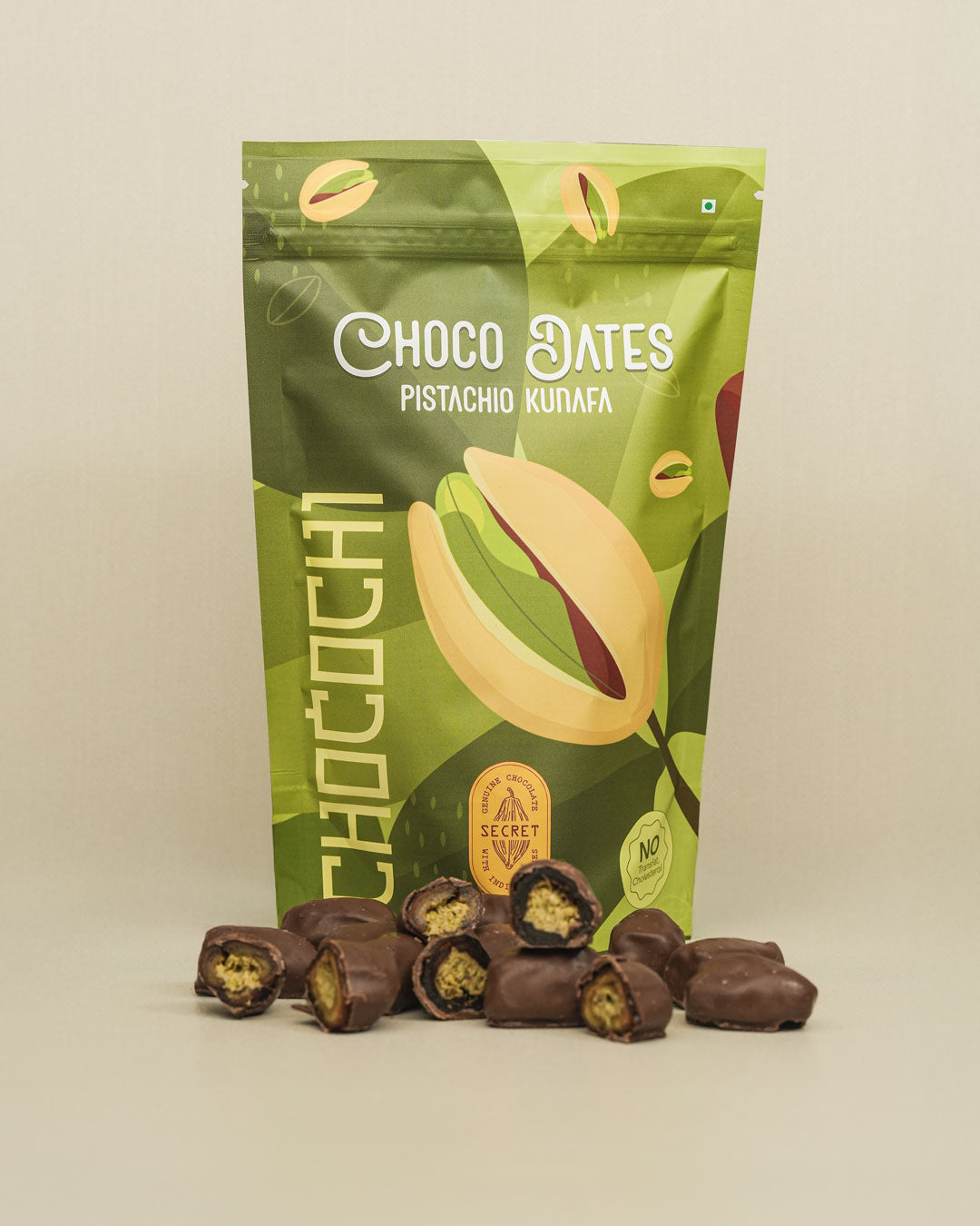 Choco dates pistachio kunafa Pack of 10
