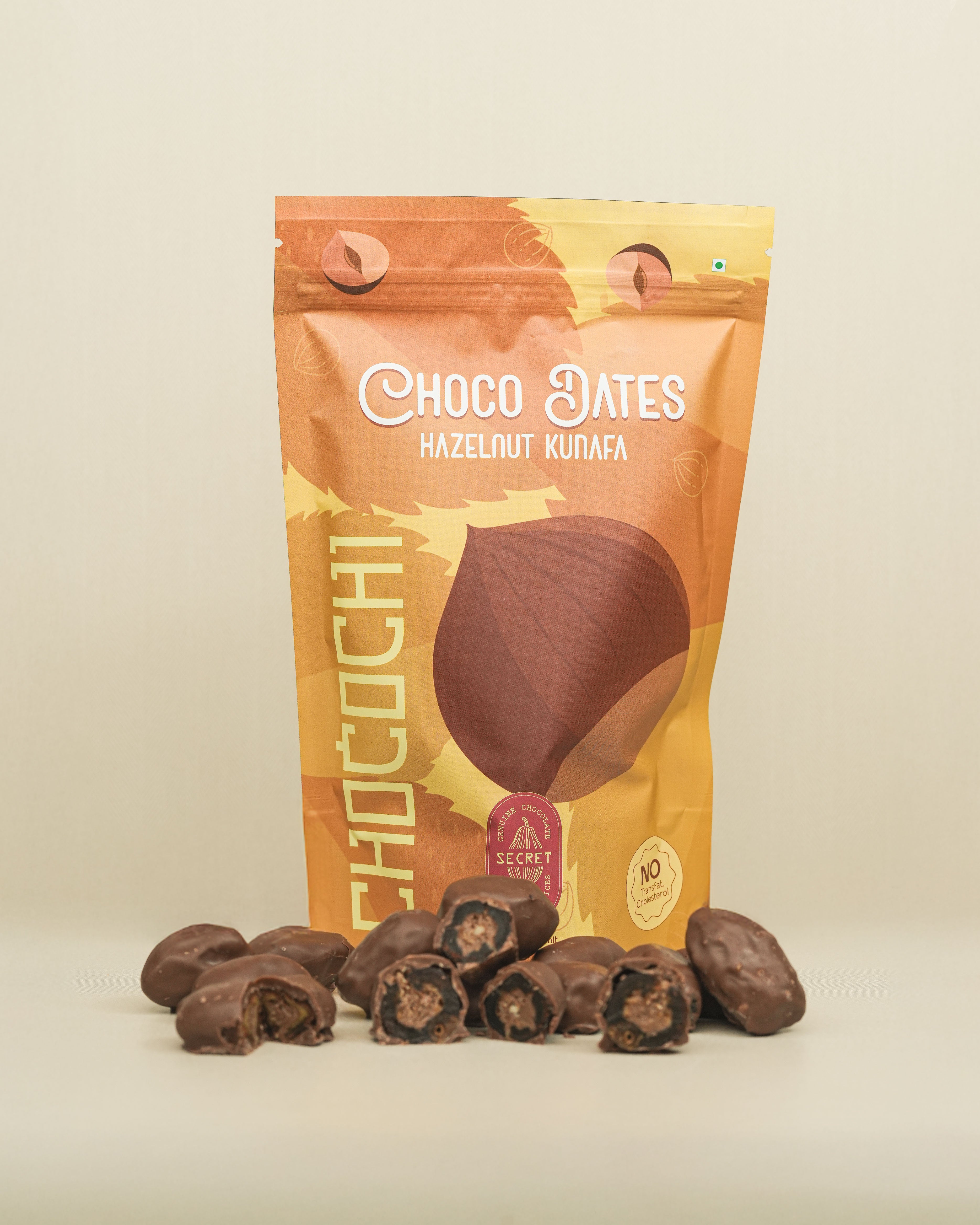 Choco dates hazelnut kunafa Pack of 10