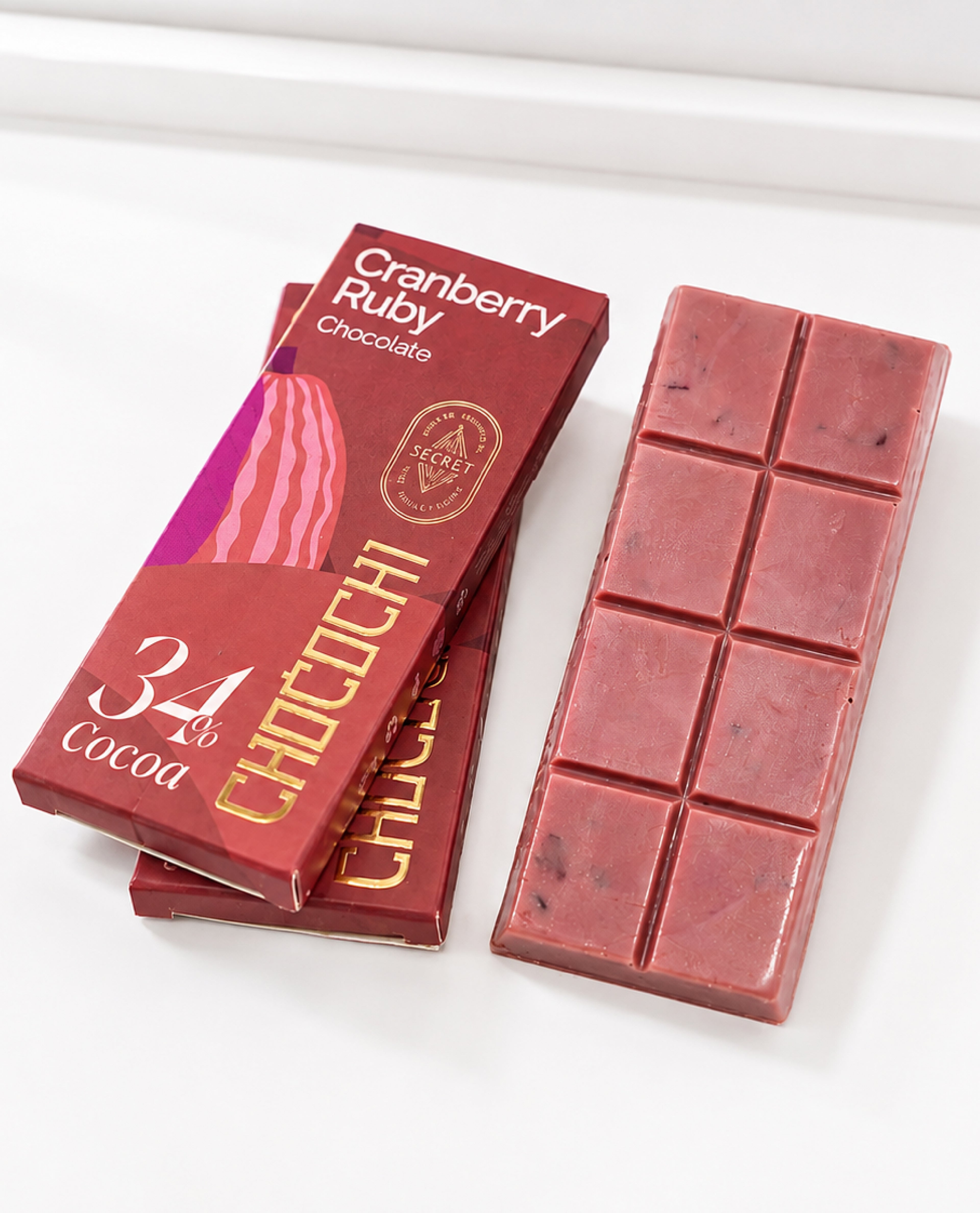 Cranberry Ruby Chocolate 34%