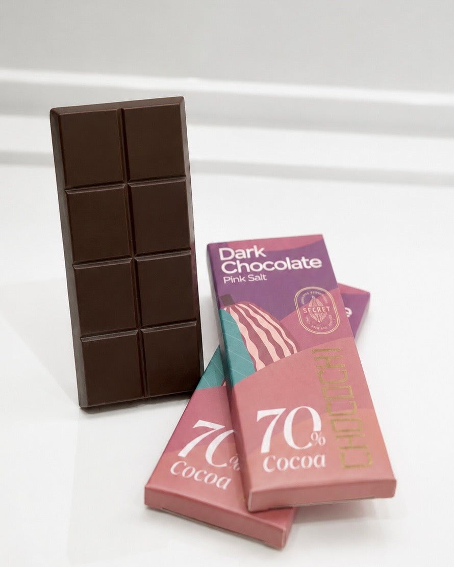 Dark Chocolate Pink Salt 70%