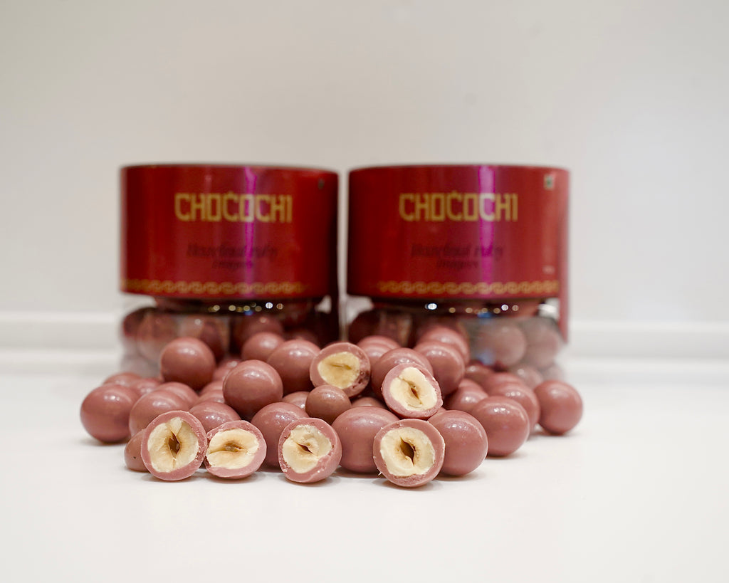 Hazelnut Ruby Dragees 34%
